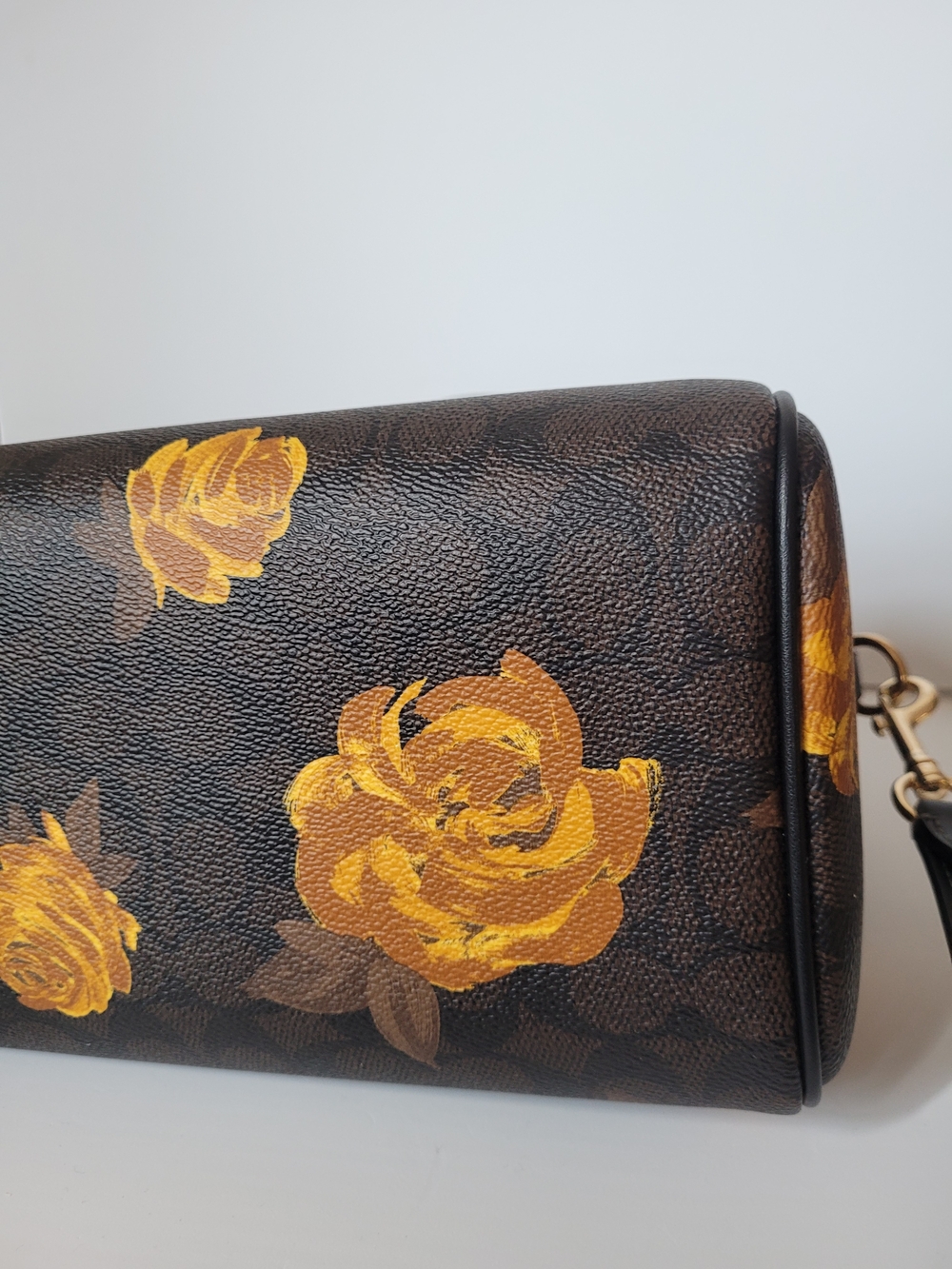 Coach Rowan Satchel Bag in Signature Canvas with Floral Print - Picture 7 of 16